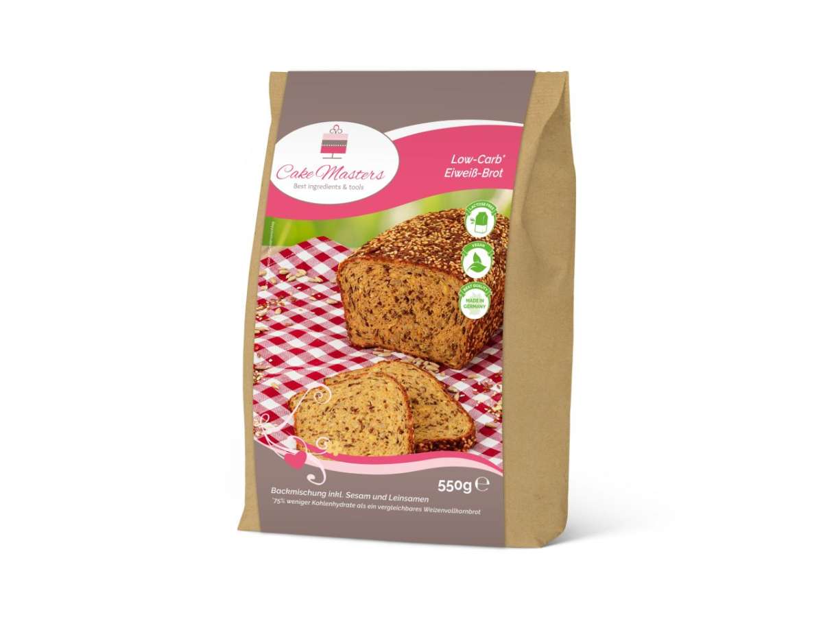 Cake-Masters Backmischung Low-Carb* Eiweiß-Brot 550g