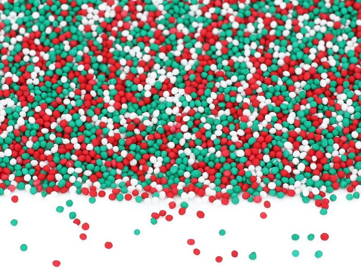 Mini-Perlen X-MAS Elves 100g – festliche Zuckerperlen für deine Weihnachtsbäckerei