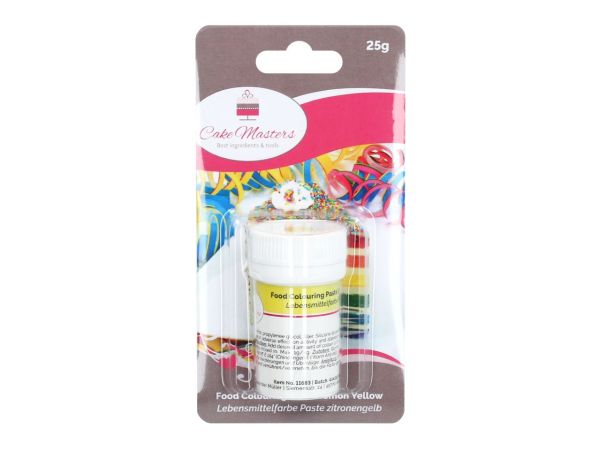 Cake-Masters Lebensmittelfarbe Paste zitronengelb 25g