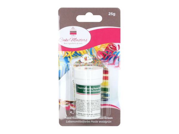 Cake-Masters Lebensmittelfarbe Paste waldgrün 25g