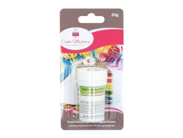 Cake-Masters Lebensmittelfarbe Paste apfelgrün 25g