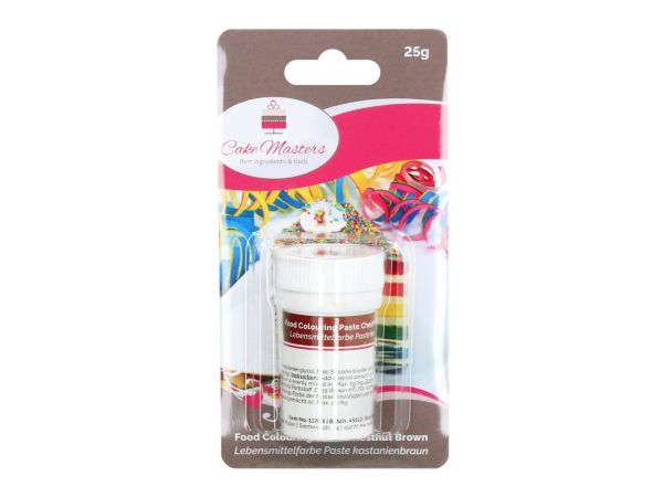 Cake-Masters Lebensmittelfarbe Paste kastanienbraun 25g