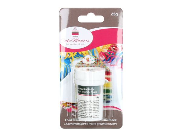 Cake-Masters Lebensmittelfarbe Paste graphitschwarz 25g