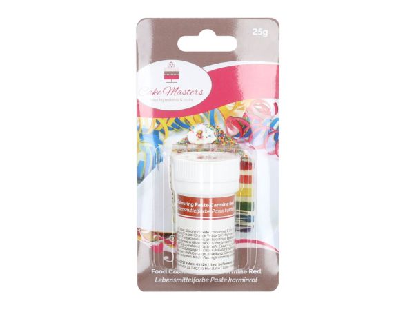 Cake-Masters Lebensmittelfarbe Paste karminrot 25g