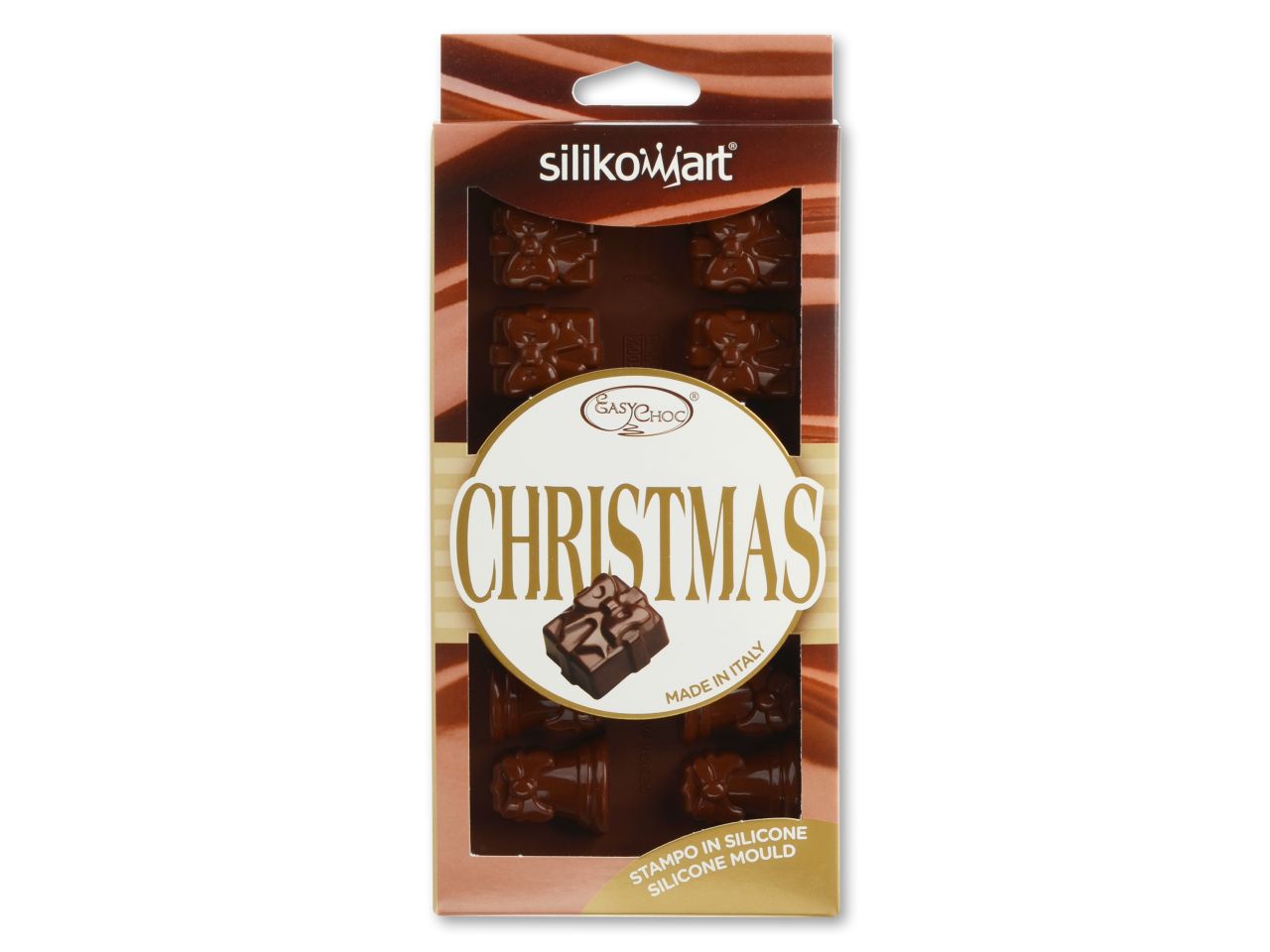 Silikomart Silikon-Pralinenform „Weihnachten“ – nachhaltige GREENLINE-Edition für edle Pralinen & Mini-Desserts