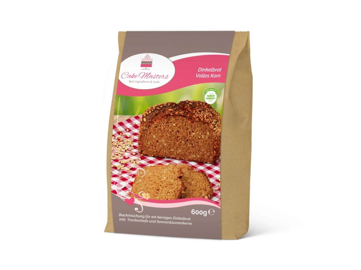 Cake-Masters Backmischung Dinkelbrot Volles Korn 600g