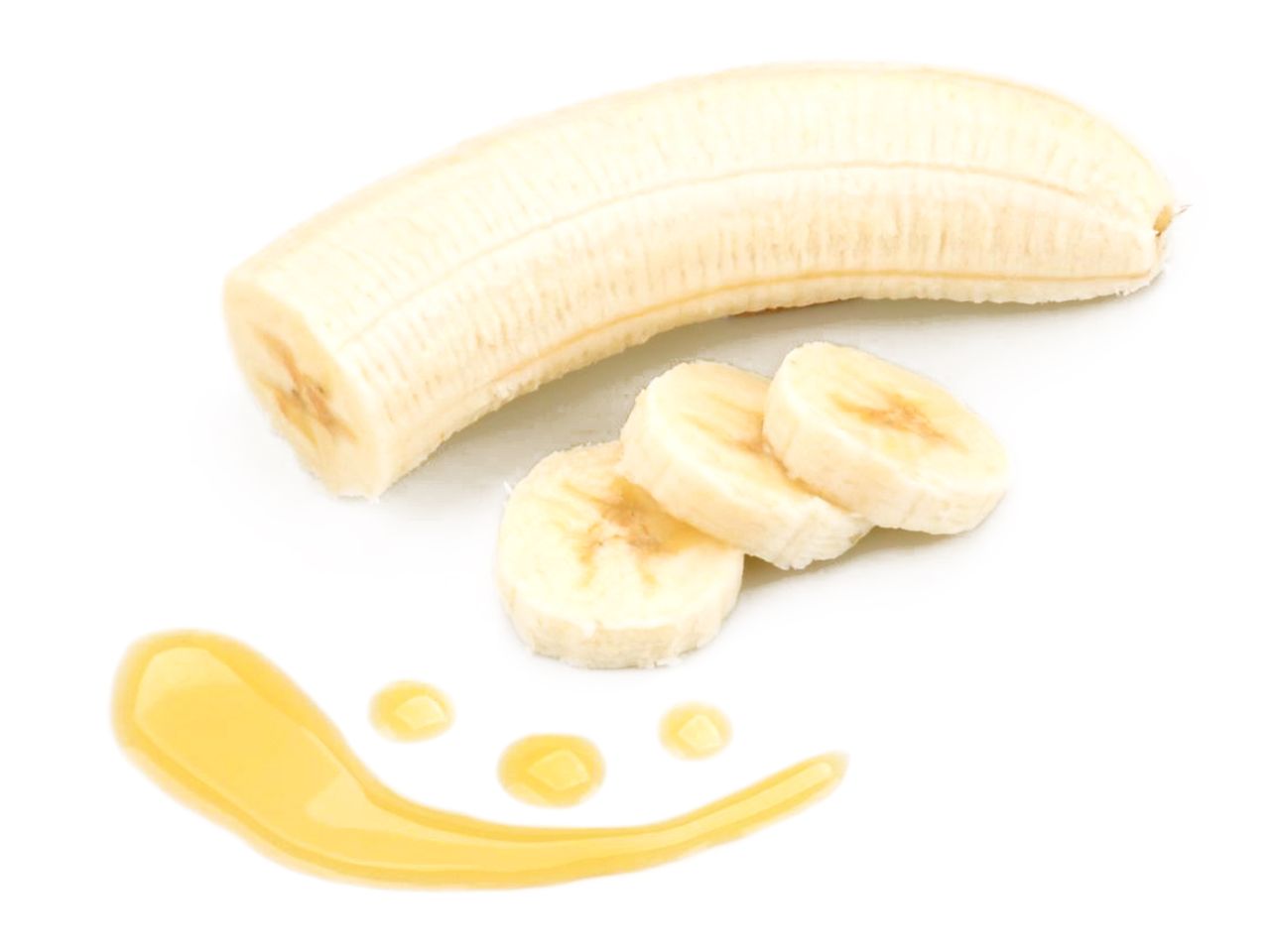 Aromapaste Banane in transparenter Dose mit gelbem Etikett – ideal zum Aromatisieren von Desserts, Eis und Tortenfüllungen.