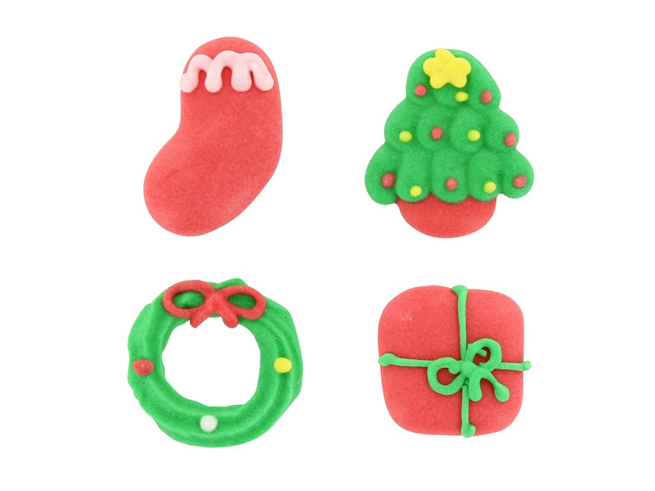 Culpitt Zuckerdekorationen Weihnachten – 12 Stück, handgefertigt