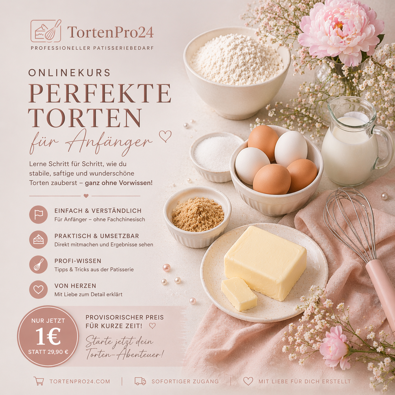 Torten Basics für Anfänger- sicher starten ohne Fehler