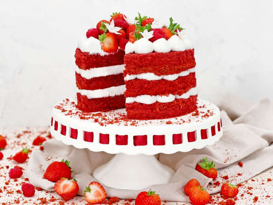 Backmischung Red Velvet Cake 1kg – samtig-roter Kuchentraum mit Vanille-Schoko-Note