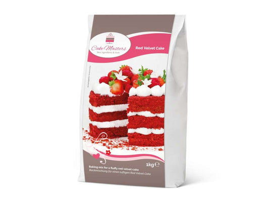 Backmischung Red Velvet Cake 1kg – samtig-roter Kuchentraum mit Vanille-Schoko-Note