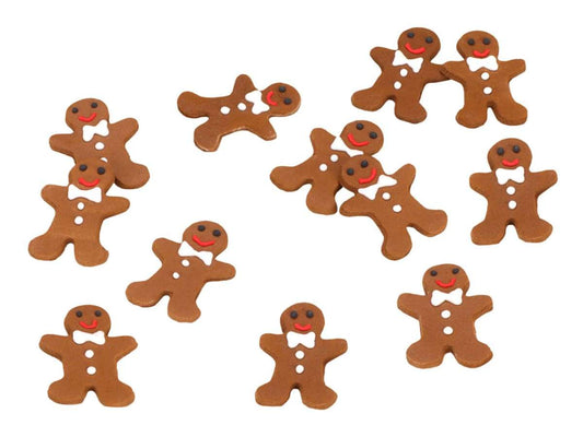 Zuckerdekor „Kleine Lebkuchenfreunde“ – 12 handgefertigte Figuren aus Feinzucker