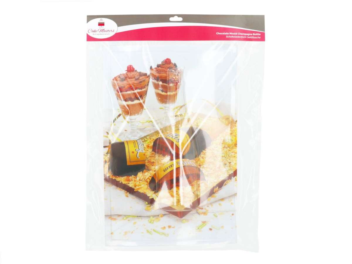 Schokoladenform „Sektmoment“ – PVC-Form für edle Schokoladenflaschen