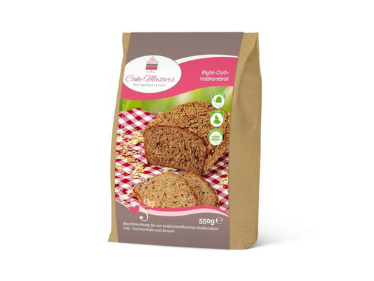 Cake-Masters Backmischung Right Carb Vollkornbrot 550g
